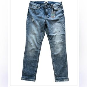 Studio Blue Distressed Jeans Men’s Size 32 Straight Fit Blue Wash Casual